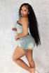 True To Self Vintage Denim Belt Shorts